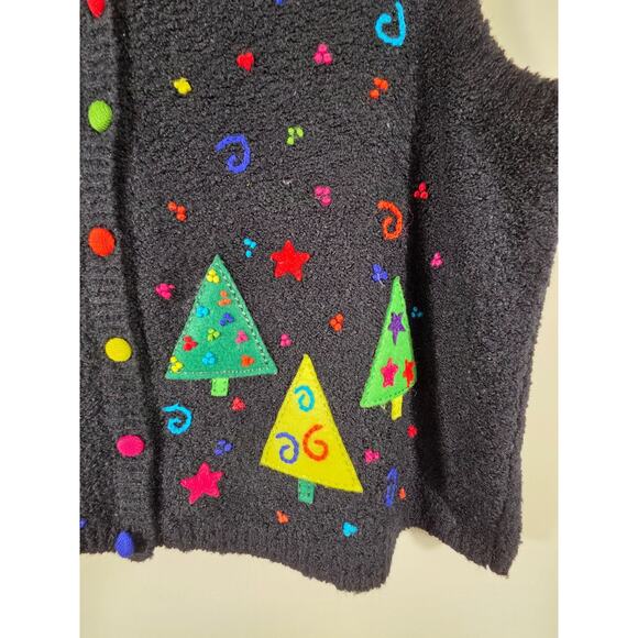 Marisa Christina Classic Christmas Collection 1999 Sweater Vest Sz L XL Vintage - Picture 2 of 7